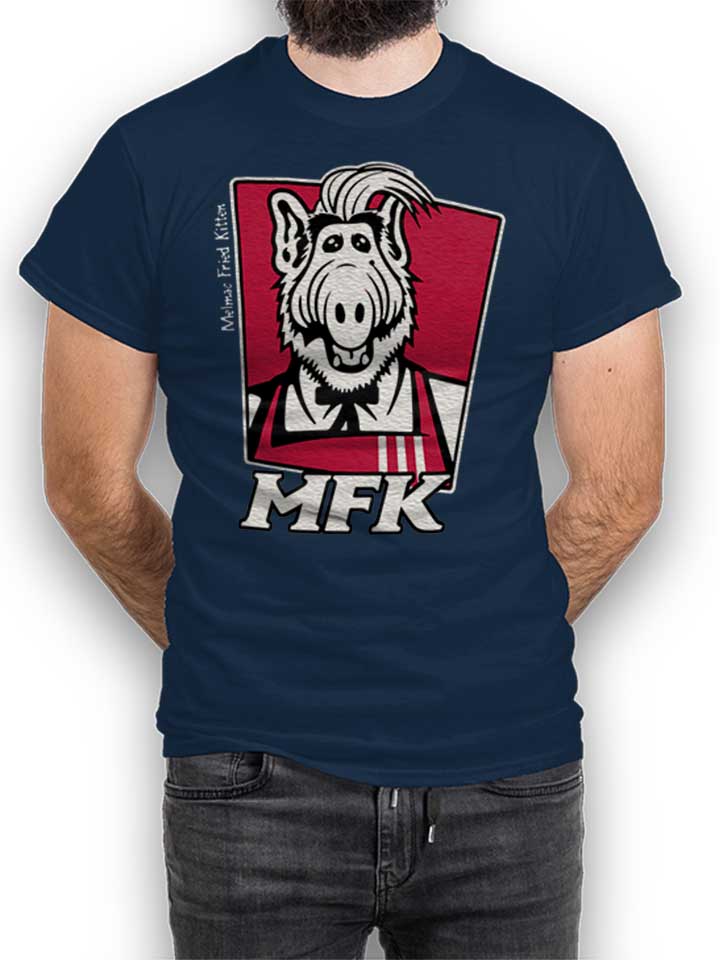 Alf Melmac Fried Kitten T-Shirt dunkelblau L