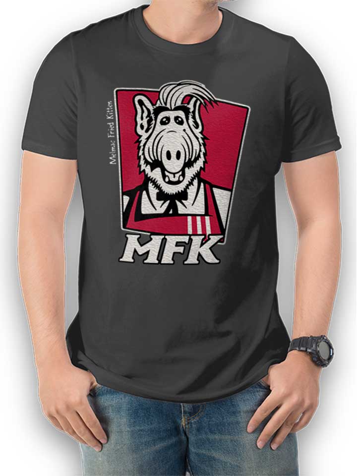 Alf Melmac Fried Kitten Camiseta gris-oscuro L