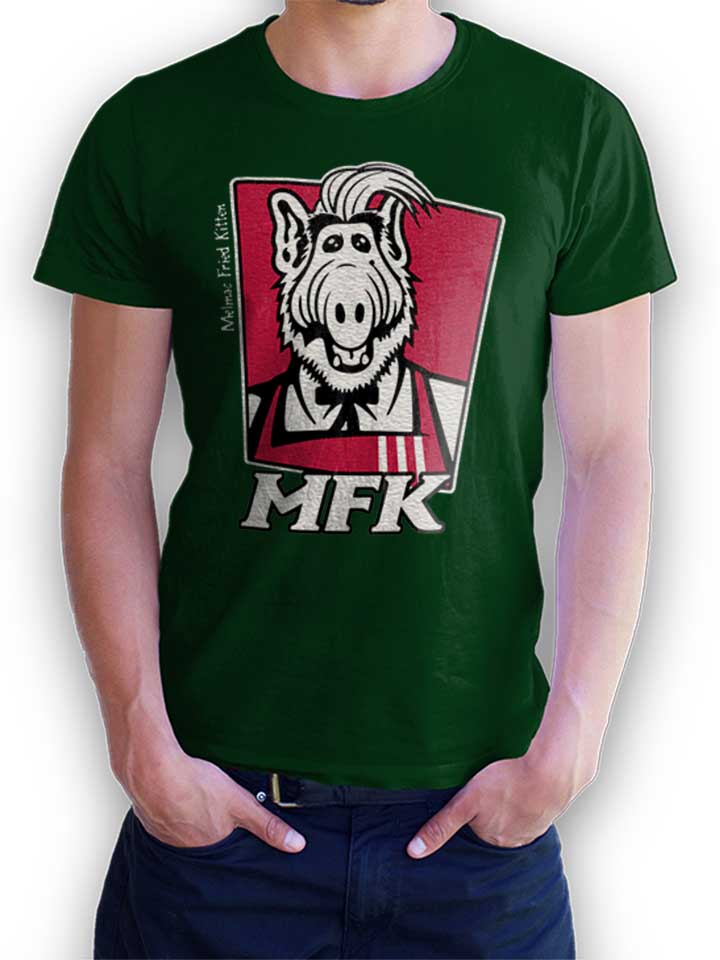 Alf Melmac Fried Kitten Camiseta verde-oscuro L