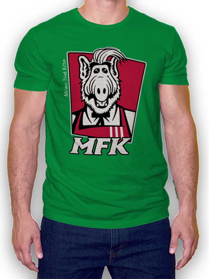 Alf Melmac Fried Kitten T-Shirt green L