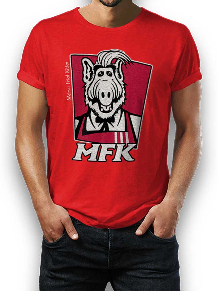 Alf Melmac Fried Kitten T-Shirt red L
