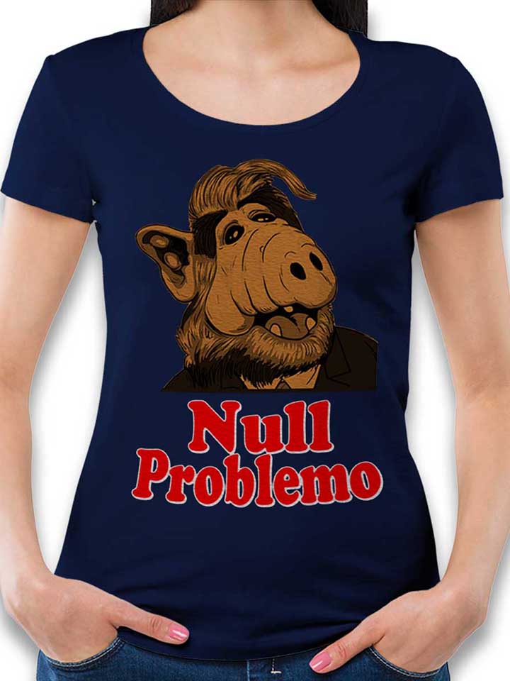 Alf Null Problemo Womens T-Shirt deep-navy L