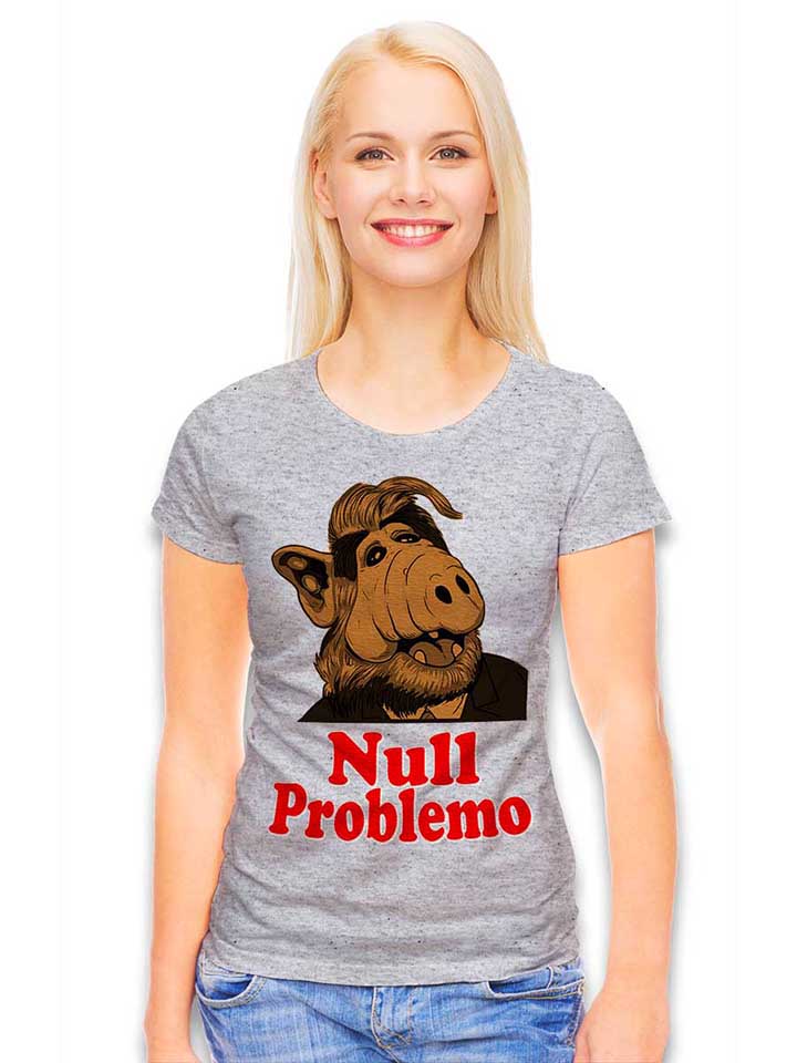 alf-null-problemo-damen-t-shirt grau-meliert 2