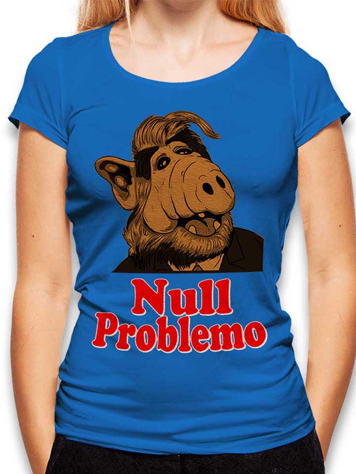 Alf Null Problemo Damen T-Shirt royal L