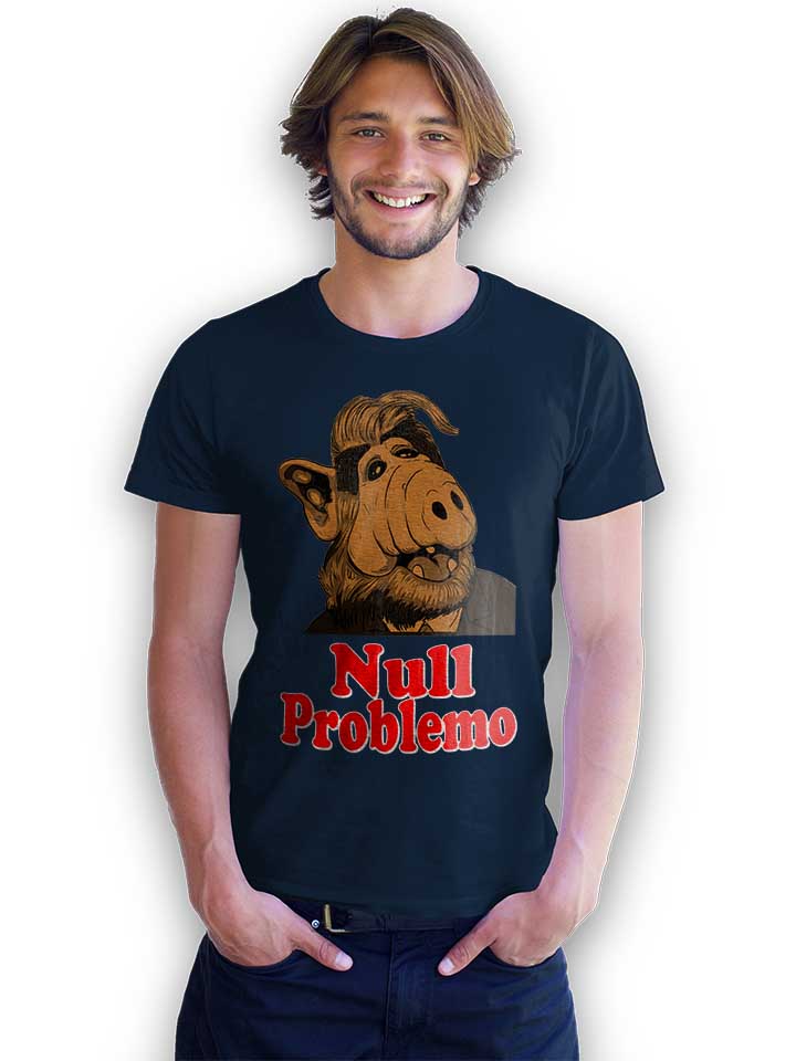 alf-null-problemo-t-shirt dunkelblau 2