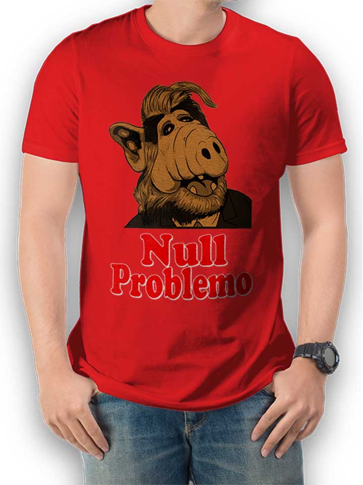 Alf Null Problemo T-Shirt rot L