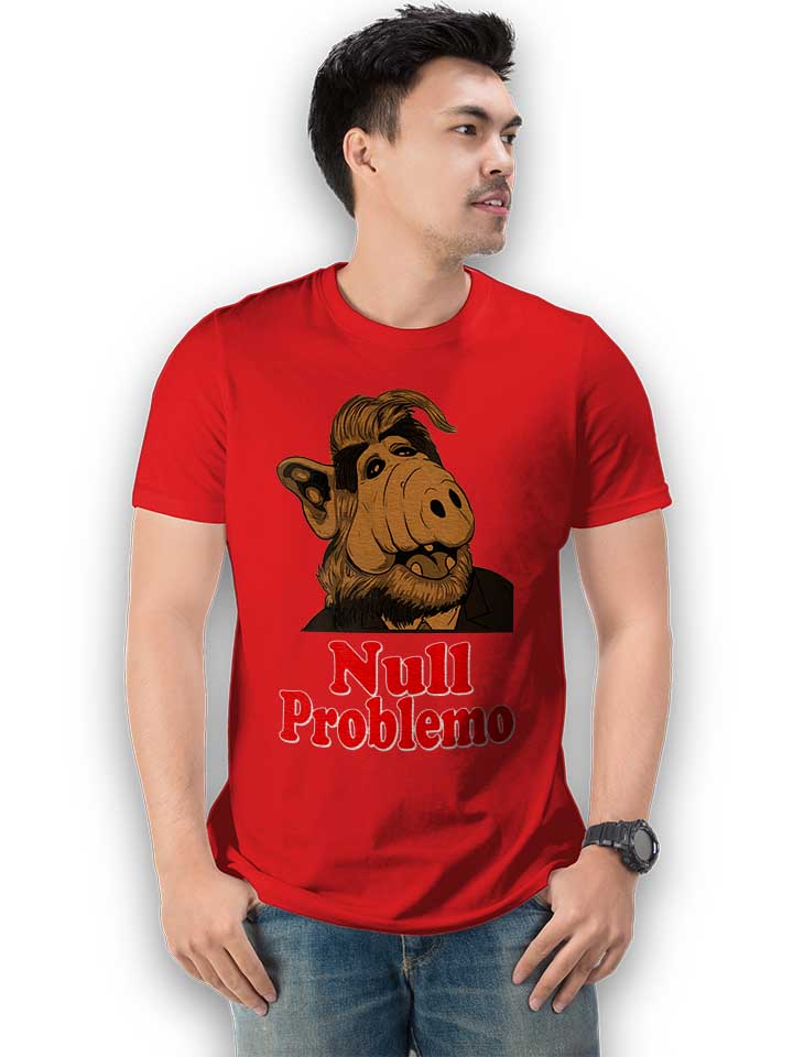 alf-null-problemo-t-shirt rot 2