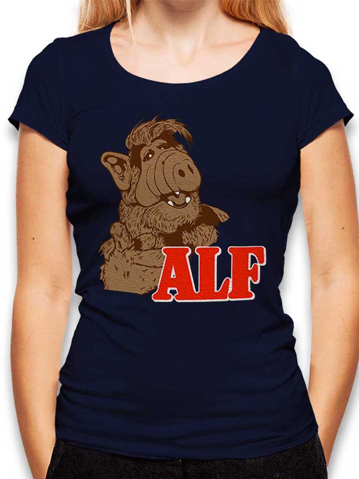 alf-damen-t-shirt dunkelblau 1