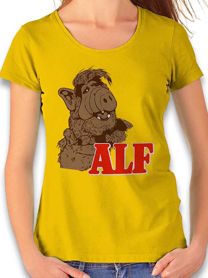 alf-damen-t-shirt gelb 1