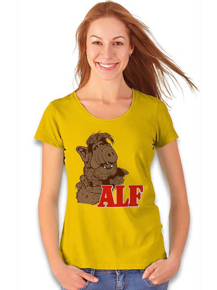alf-damen-t-shirt gelb 2