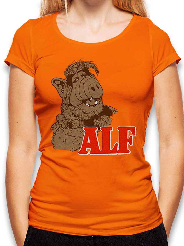 alf-damen-t-shirt orange 1