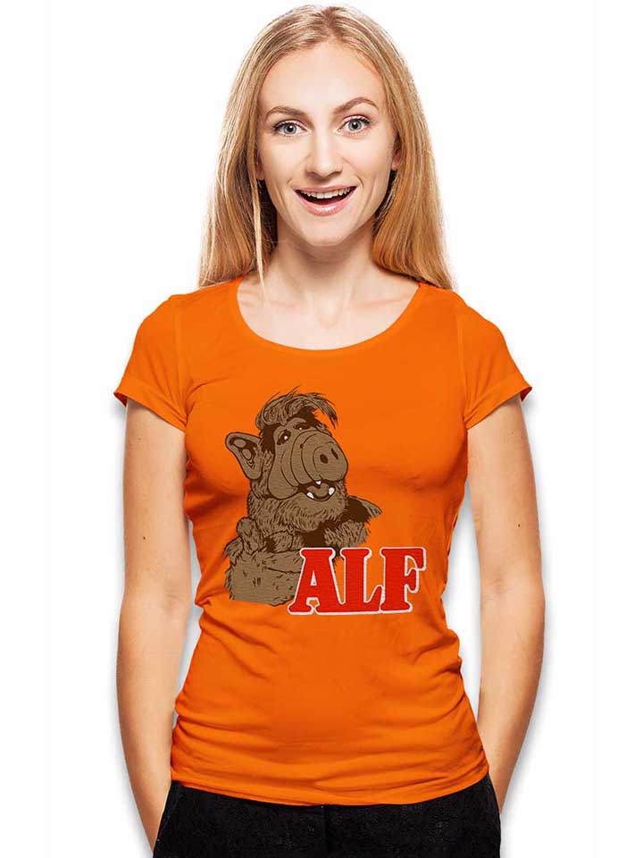 alf-damen-t-shirt orange 2