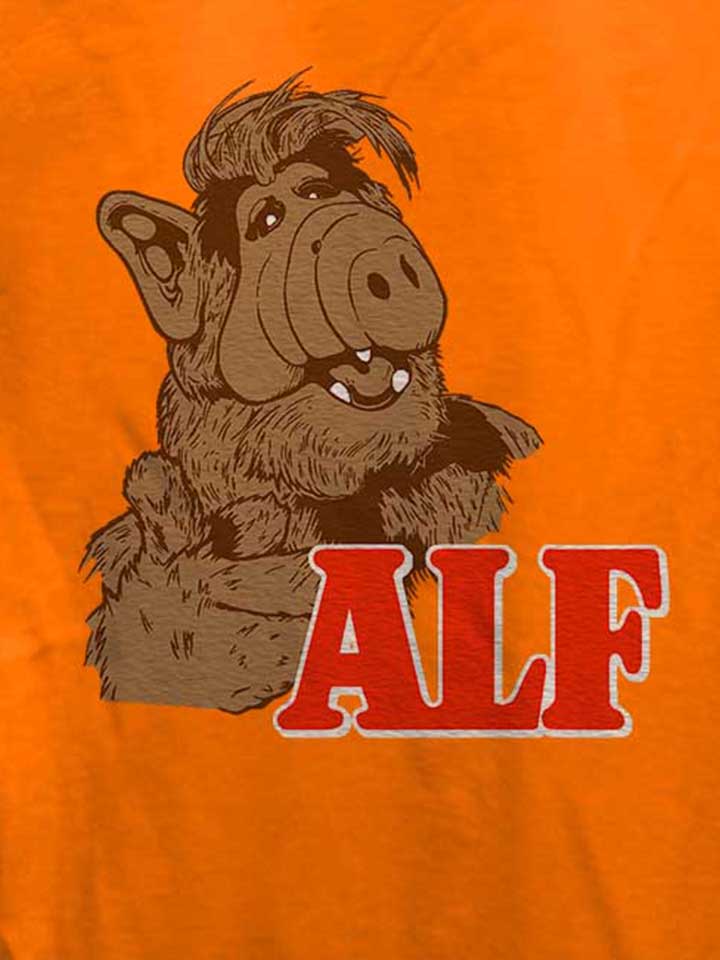 alf-damen-t-shirt orange 4