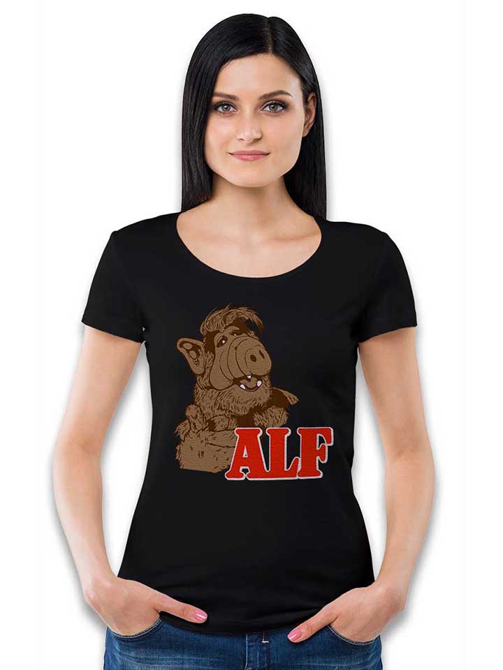 alf-damen-t-shirt schwarz 2