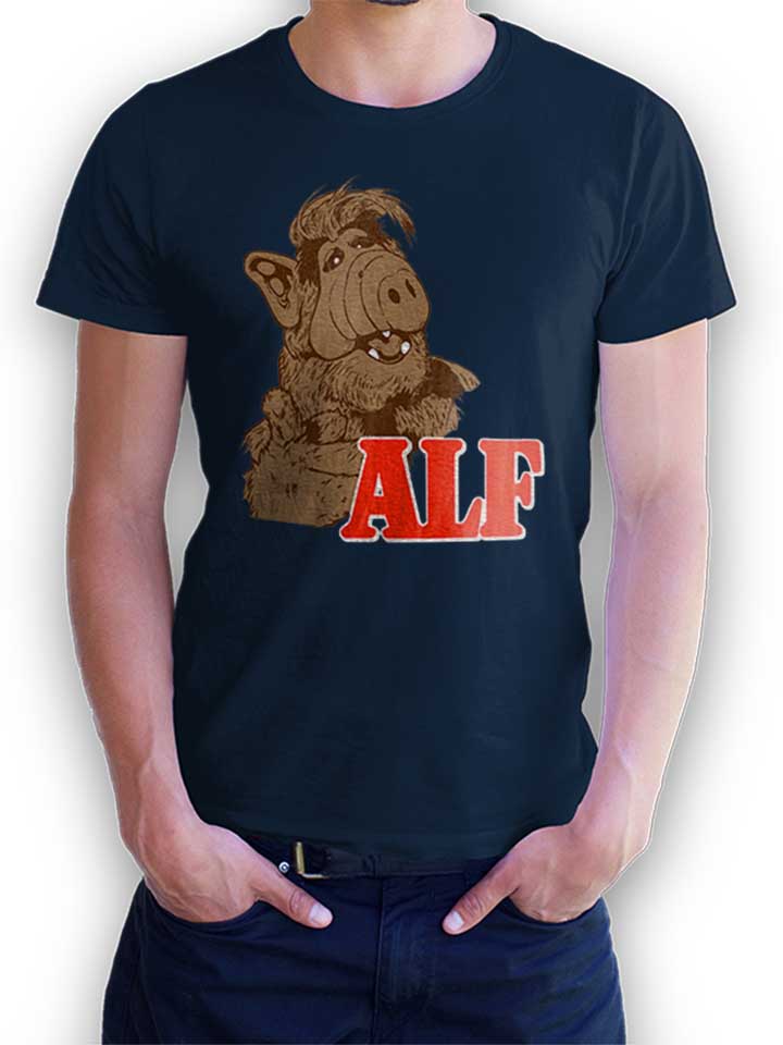 Alf T-Shirt dunkelblau L