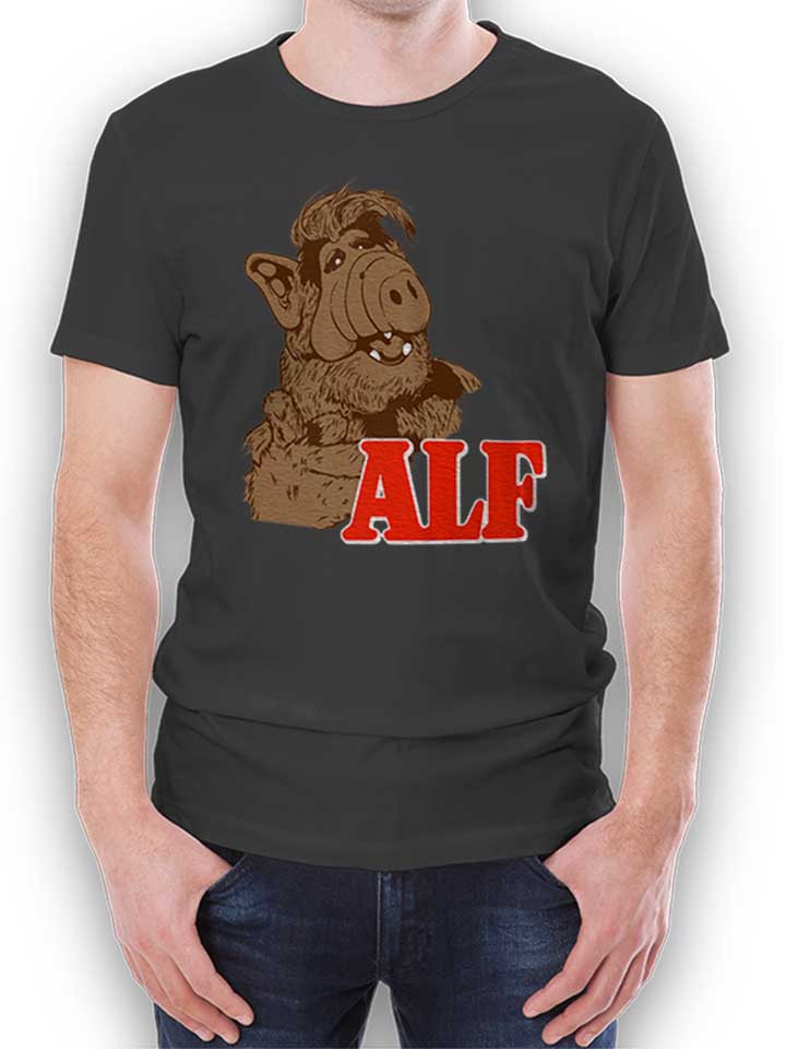 Alf T-Shirt dunkelgrau L