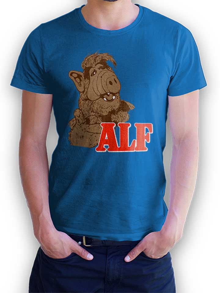Alf T-Shirt bleu-roi L