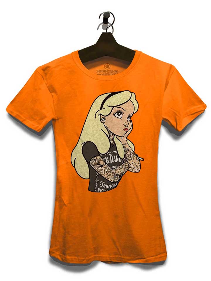 alice-tattoo-in-wonderland-damen-t-shirt orange 3
