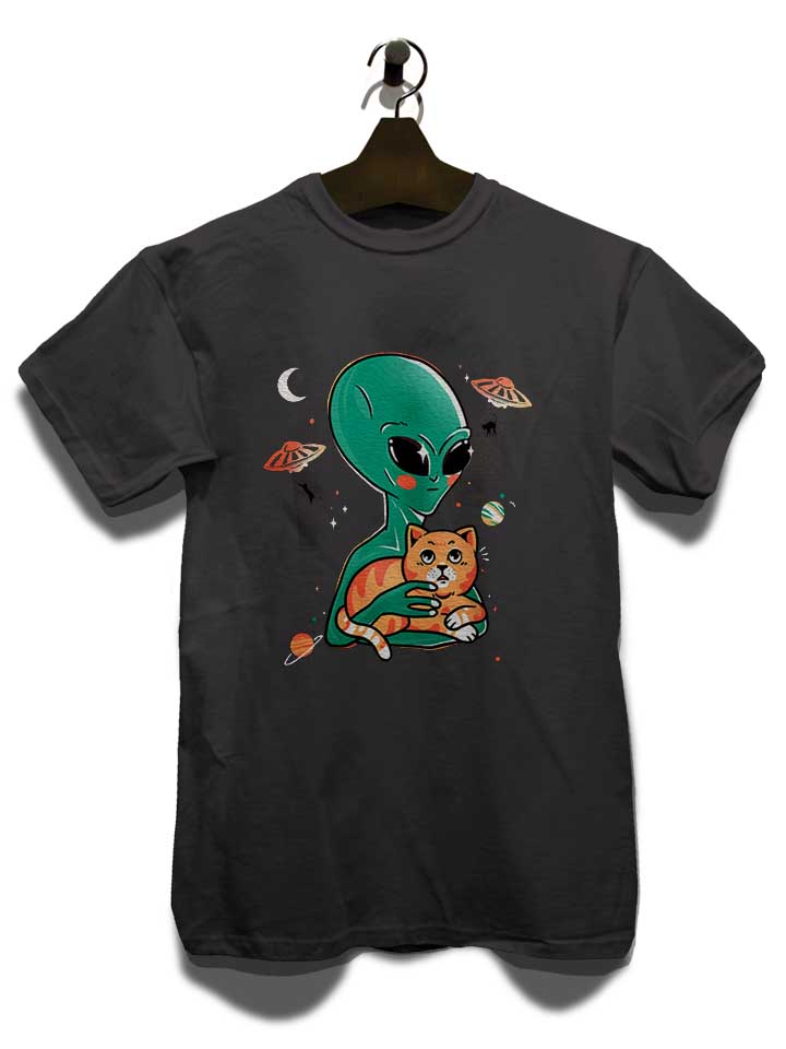 alien-cat-lover-t-shirt dunkelgrau 3