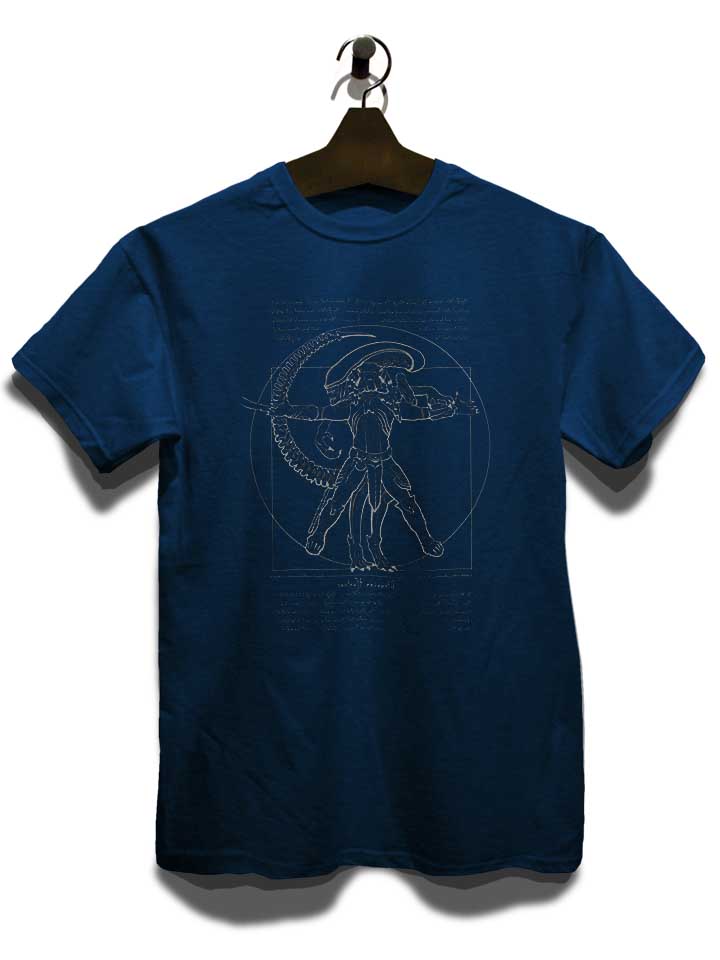 alien-da-vinci-t-shirt dunkelblau 3