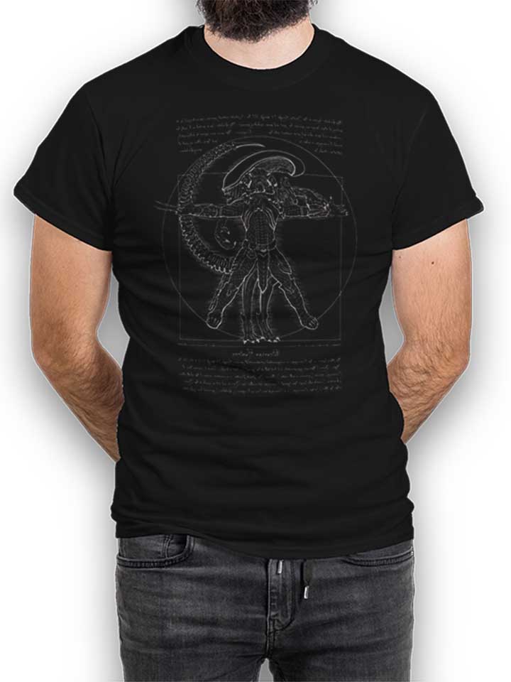 Alien Da Vinci T-Shirt nero L
