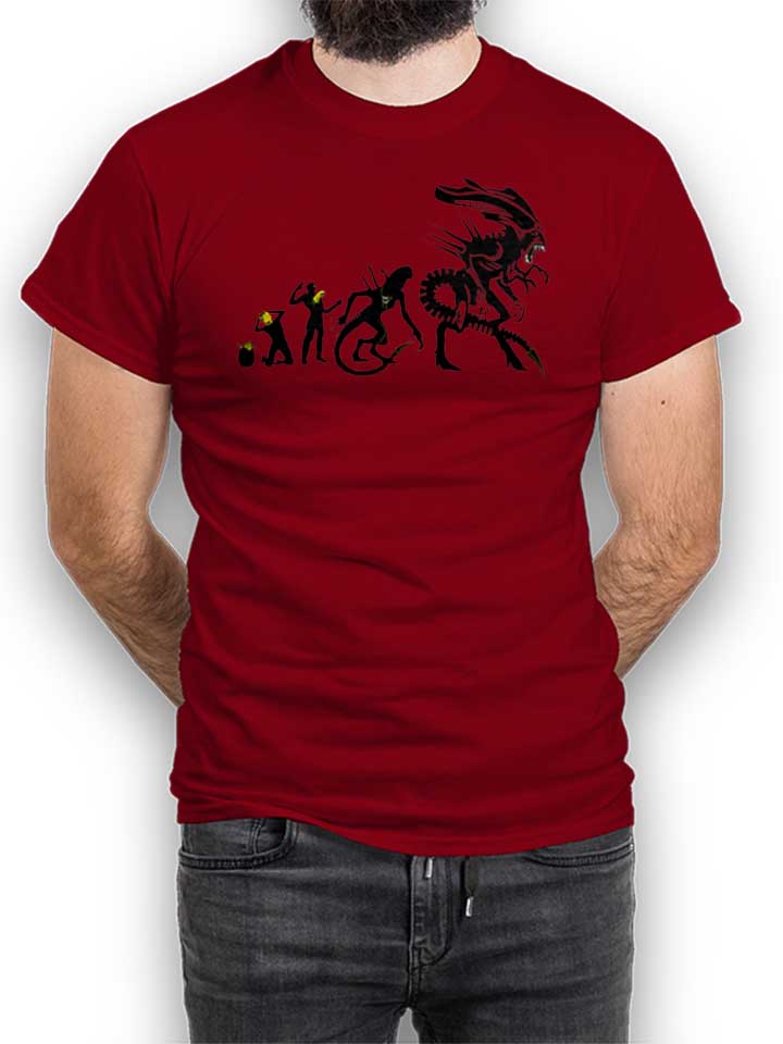 Alien Evolution T-Shirt bordeaux L