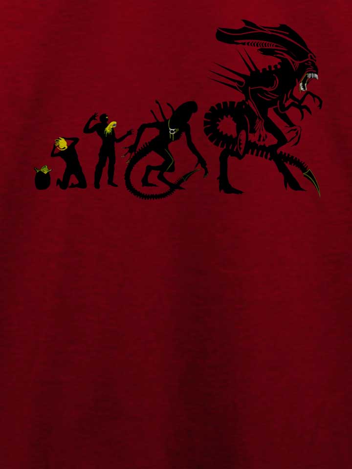 alien-evolution-t-shirt bordeaux 4