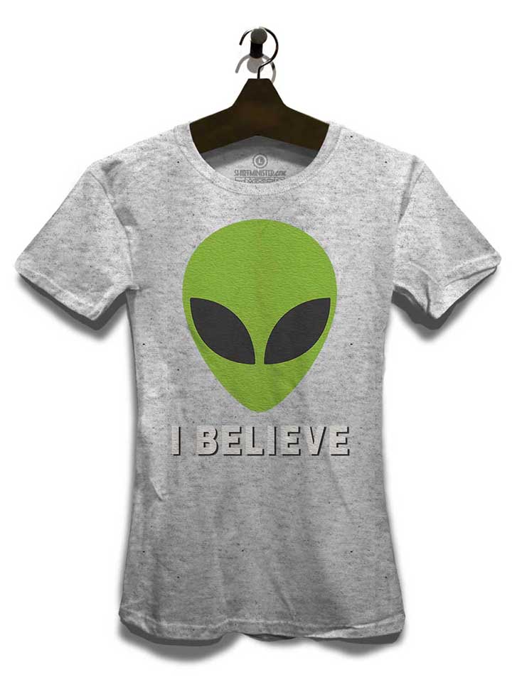 alien-i-believe-damen-t-shirt grau-meliert 3