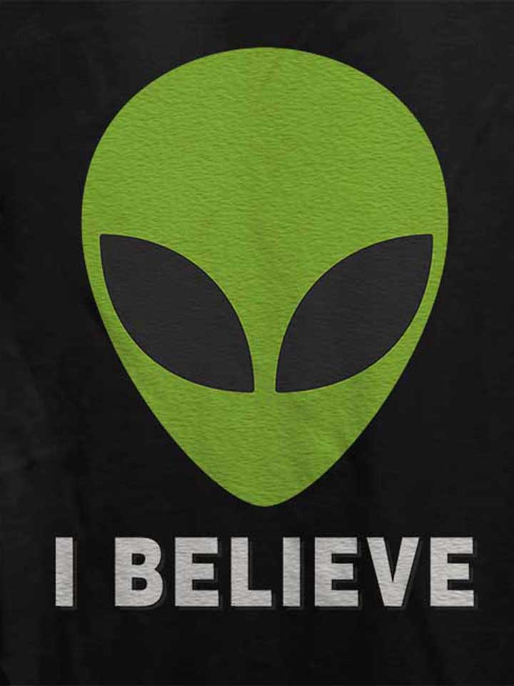 alien-i-believe-damen-t-shirt schwarz 4
