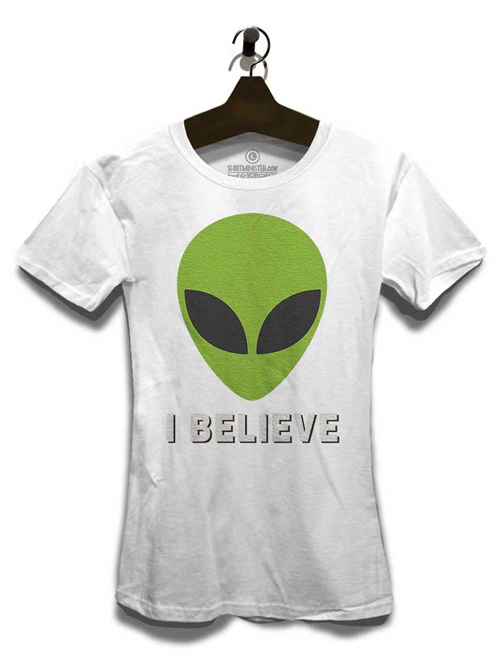 alien-i-believe-damen-t-shirt weiss 3