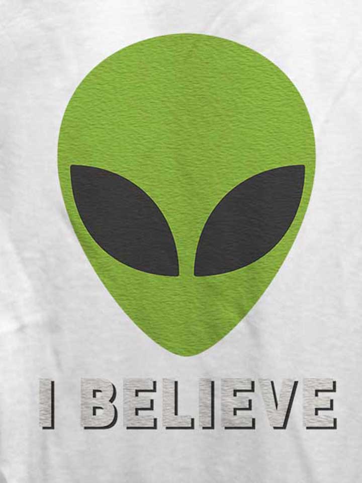 alien-i-believe-damen-t-shirt weiss 4