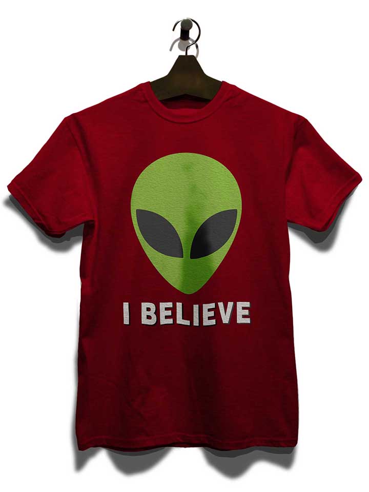 alien-i-believe-t-shirt bordeaux 3