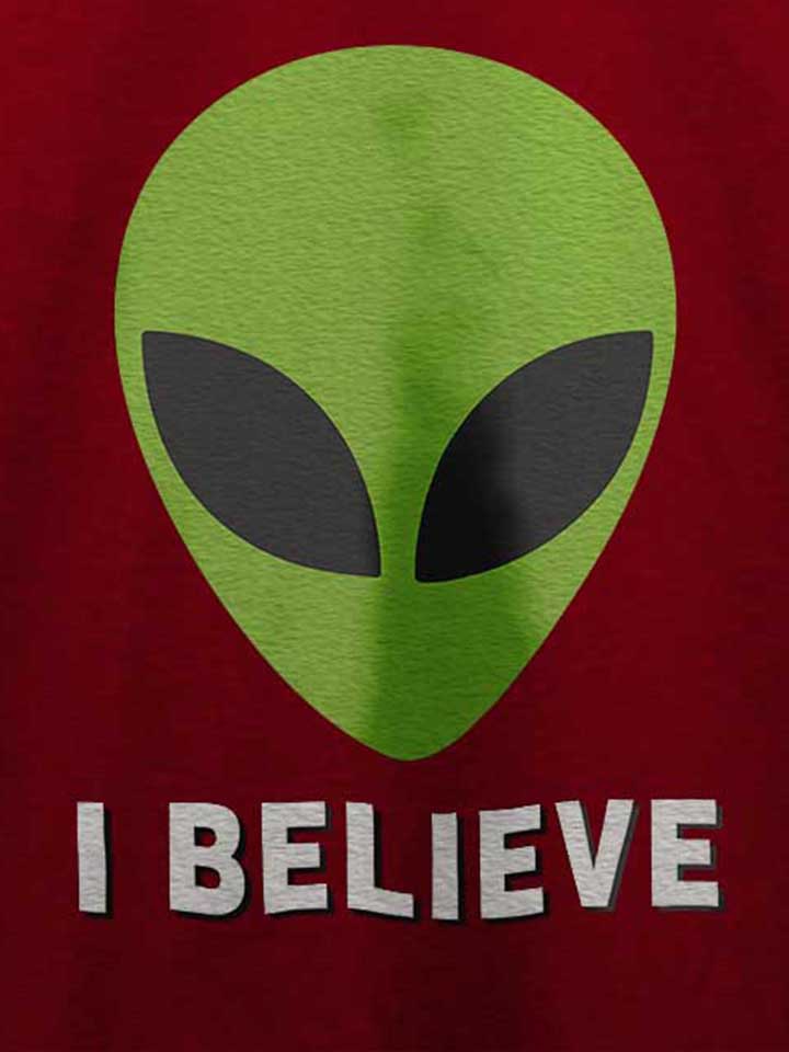 alien-i-believe-t-shirt bordeaux 4