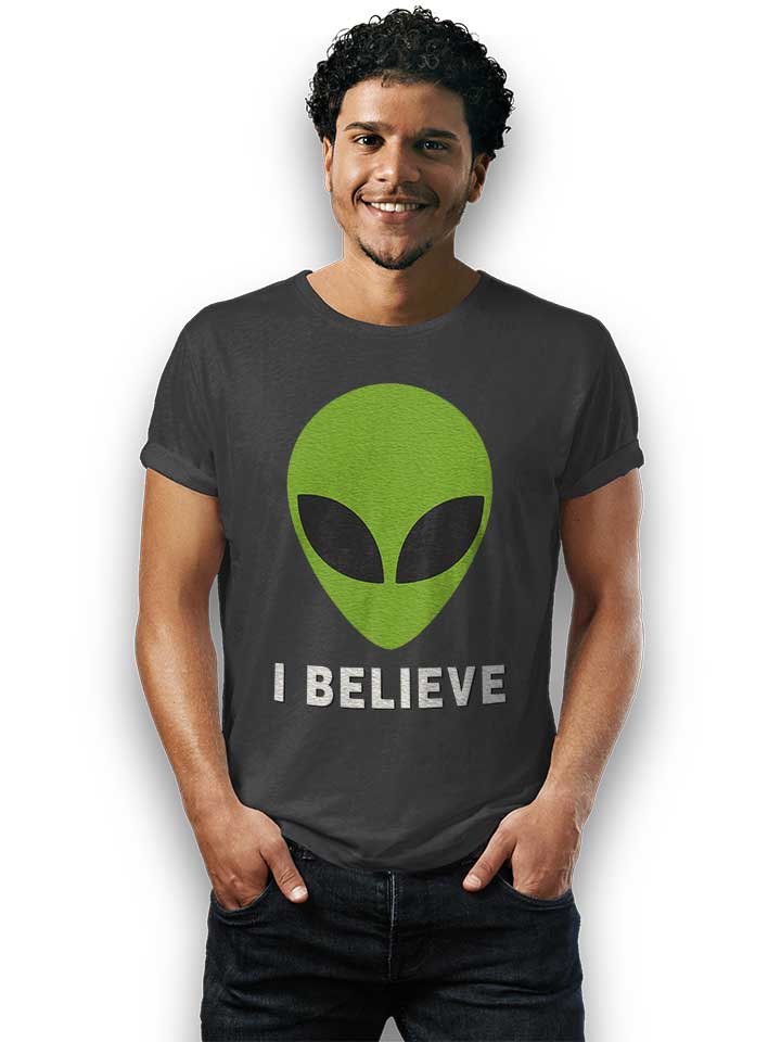 alien-i-believe-t-shirt dunkelgrau 2