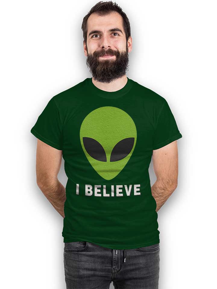 alien-i-believe-t-shirt dunkelgruen 2