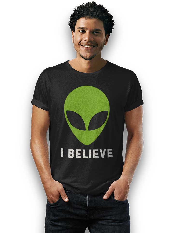 alien-i-believe-t-shirt schwarz 2