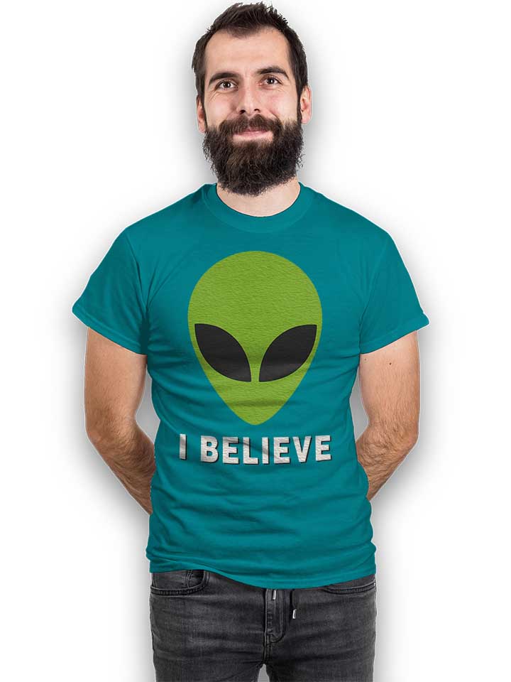 alien-i-believe-t-shirt tuerkis 2