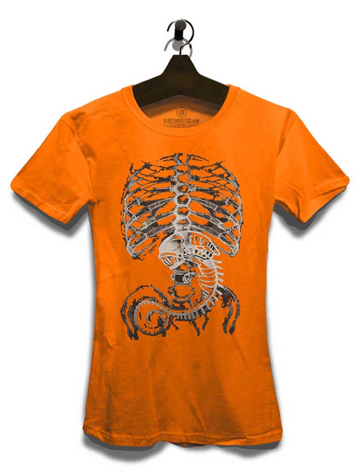 alien-roentgen-damen-t-shirt orange 3