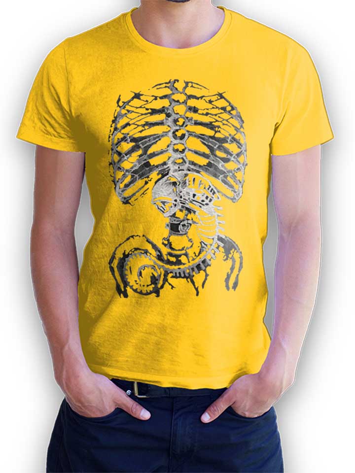 Alien Roentgen T-Shirt gelb L