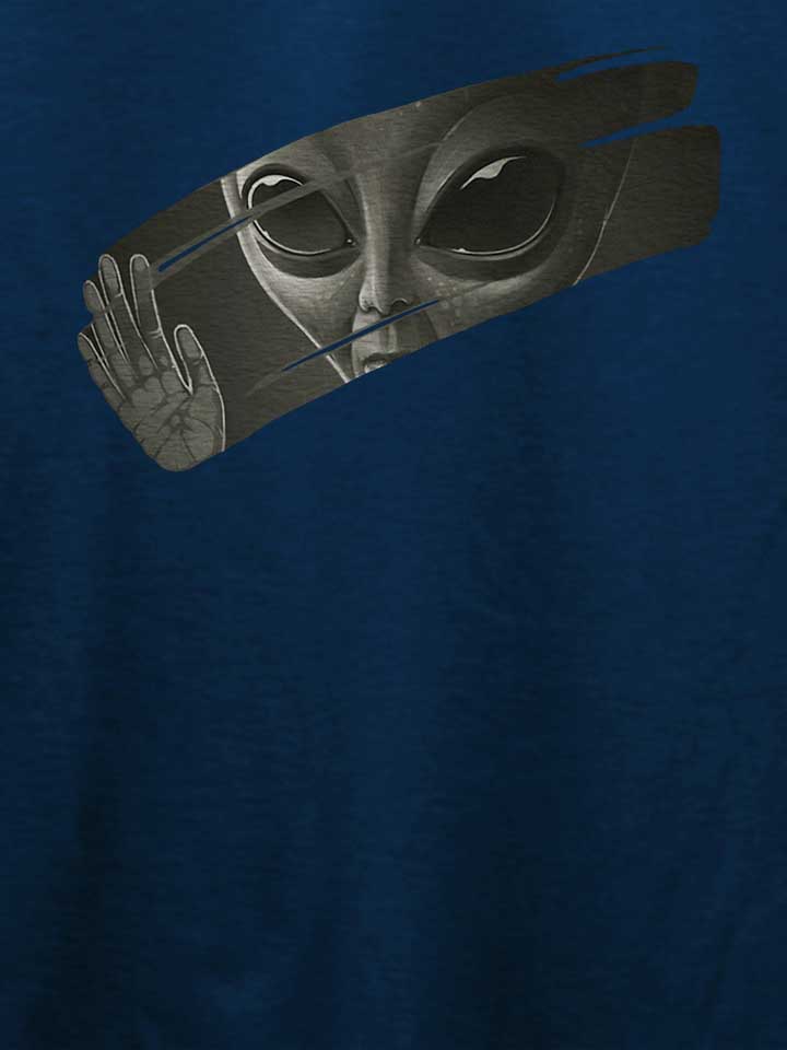 alien-window-t-shirt dunkelblau 4