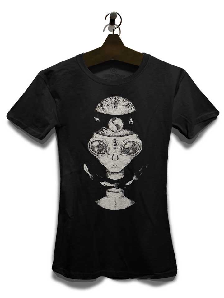 aliens-world-damen-t-shirt schwarz 3