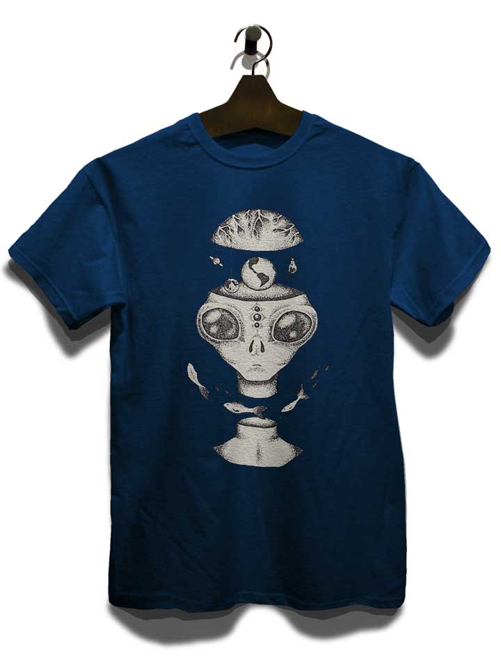 aliens-world-t-shirt dunkelblau 3