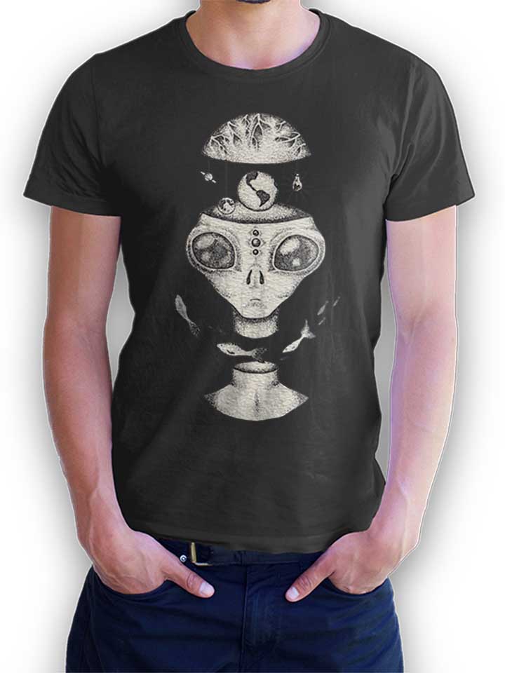 Aliens World T-Shirt dunkelgrau L