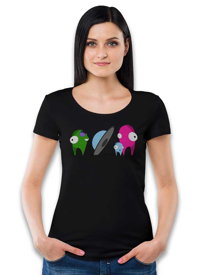 aliens-damen-t-shirt schwarz 2