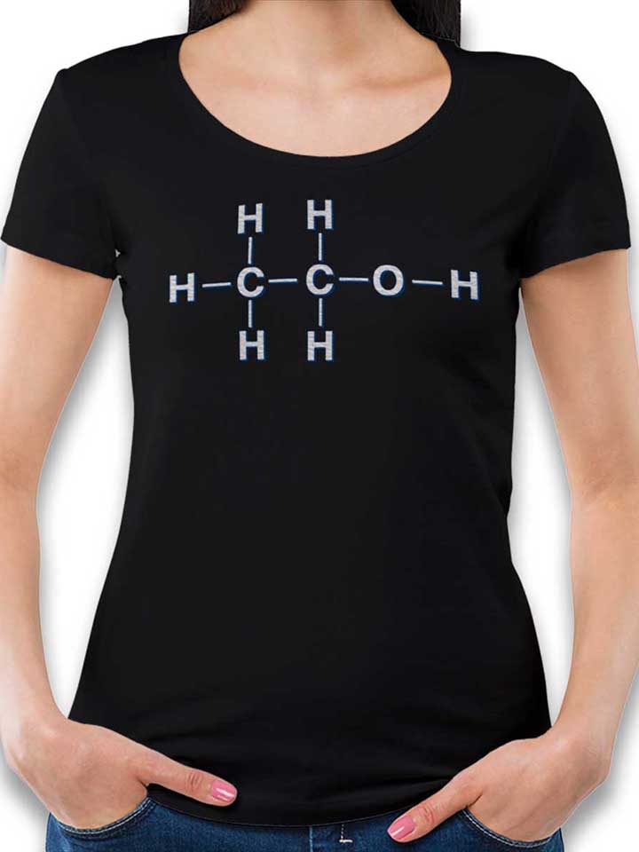 alkohol-chemisches-symbol-damen-t-shirt schwarz 1