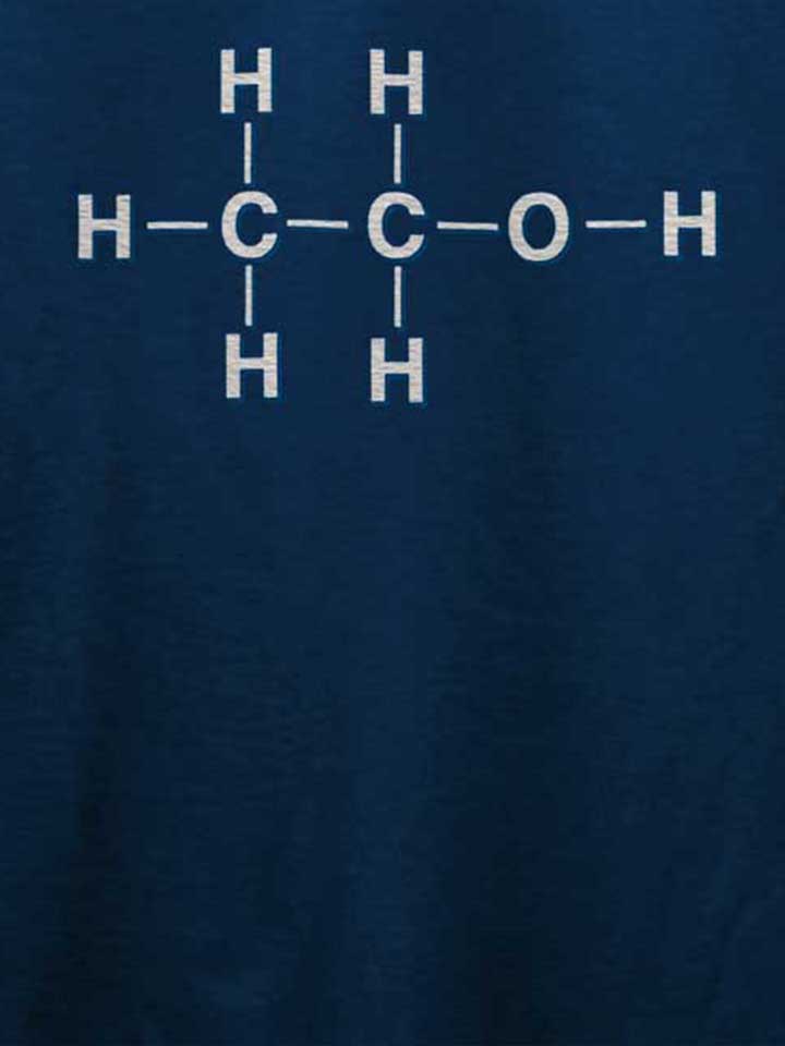 alkohol-chemisches-symbol-t-shirt dunkelblau 4