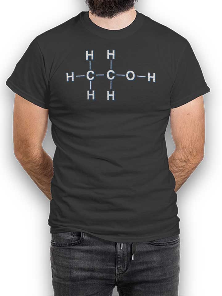 Alkohol Chemisches Symbol T-Shirt dunkelgrau L