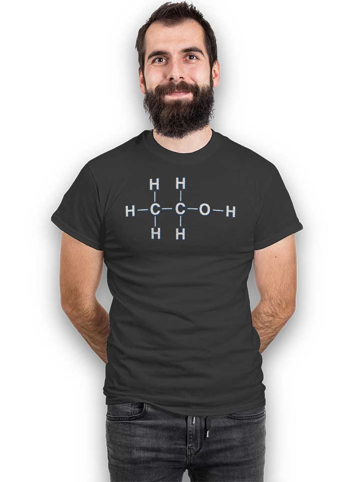 alkohol-chemisches-symbol-t-shirt dunkelgrau 2
