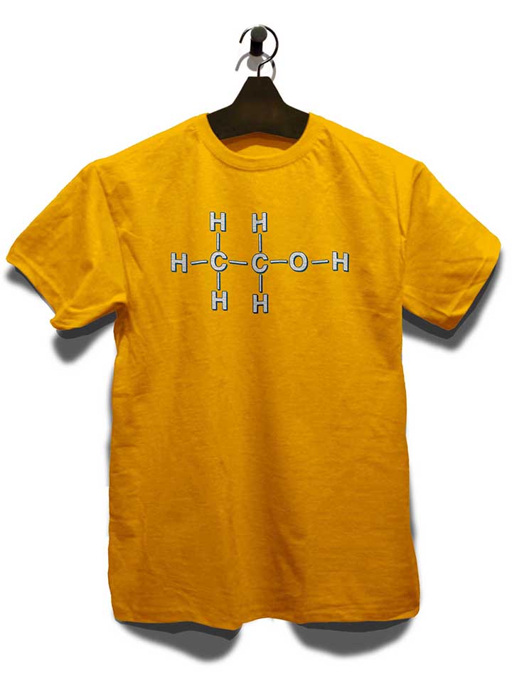 alkohol-chemisches-symbol-t-shirt gelb 3