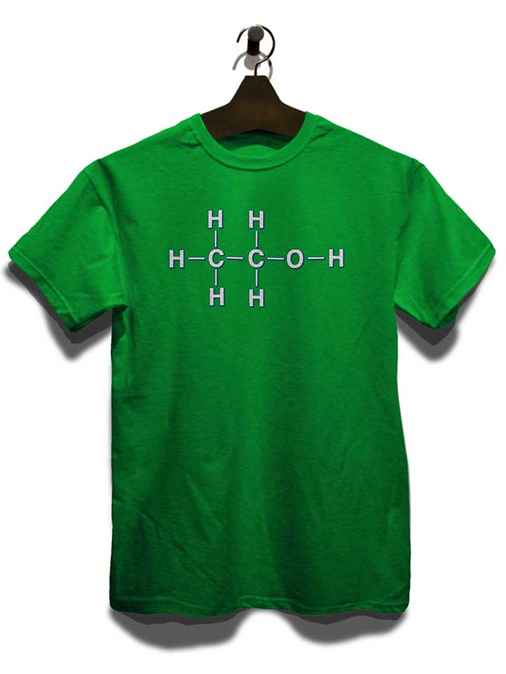 alkohol-chemisches-symbol-t-shirt gruen 3